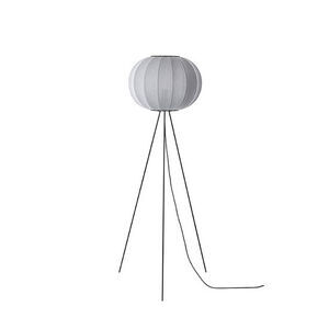 Made By Hand - Gulvlampe - Knit-Wit 45 Round Floor High - Silver